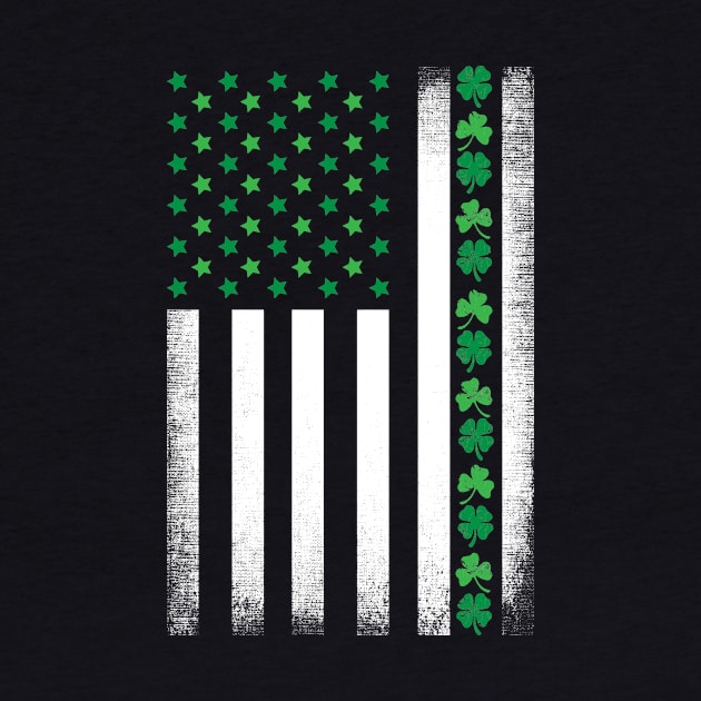 St Patrick's Day Irish American Flag by captainmood